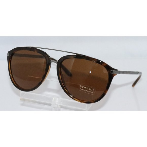 New Unisex Versace Tortoise Brown Sunglasses